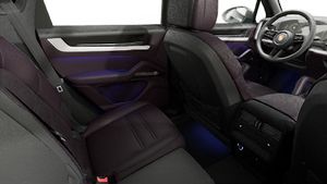 Interior view showing the back seats of Cayenne