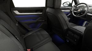 Interior view showing the back seats of Cayenne