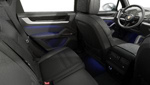 Interior view showing the back seats of Cayenne