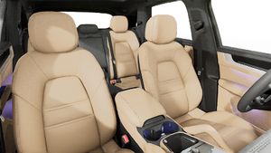 Interior view showing the front seats of Cayenne