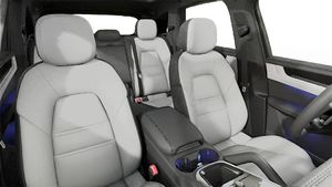 Interior view showing the front seats of Cayenne