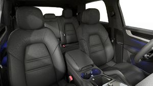 Interior view showing the front seats of Cayenne
