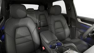 Interior view showing the front seats of Cayenne