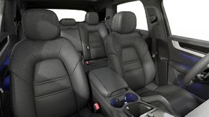 Interior view showing the front seats of Cayenne
