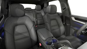 Interior view showing the front seats of Cayenne