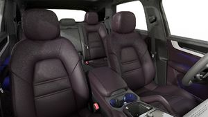 Interior view showing the front seats of Cayenne