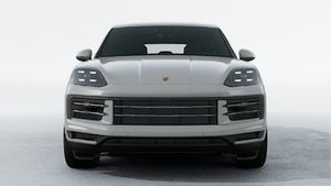Exterior view of Cayenne showing the front of the car