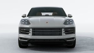 Exterior view of Cayenne showing the front of the car