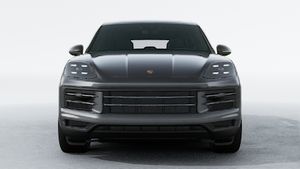 Exterior view of Cayenne showing the front of the car