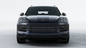 Exterior view of Cayenne showing the front of the car