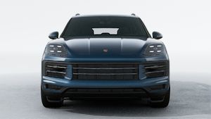 Exterior view of Cayenne showing the front of the car