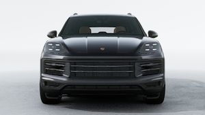 Exterior view of Cayenne showing the front of the car