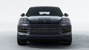 Exterior view of Cayenne showing the front of the car