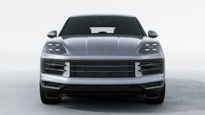 Exterior view of Cayenne showing the front of the car