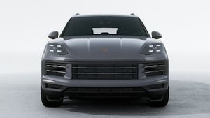 Exterior view of Cayenne showing the front of the car