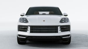 Exterior view of Cayenne showing the front of the car