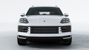Exterior view of Cayenne showing the front of the car