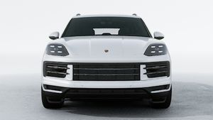 Exterior view of Cayenne showing the front of the car