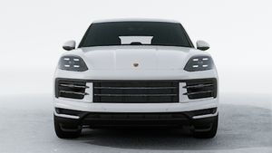 Exterior view of Cayenne showing the front of the car
