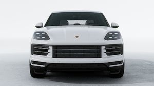 Exterior view of Cayenne showing the front of the car