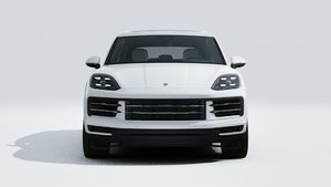 Exterior view of Cayenne showing the front of the car