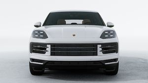 Exterior view of Cayenne showing the front of the car