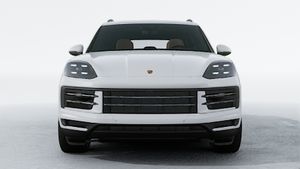 Exterior view of Cayenne showing the front of the car