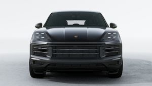 Exterior view of Cayenne showing the front of the car