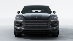 Exterior view of Cayenne showing the front of the car