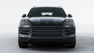 Exterior view of Cayenne showing the front of the car