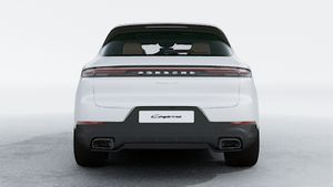 Exterior view of Cayenne showing the rear of the car