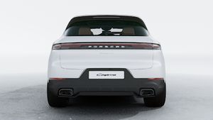 Exterior view of Cayenne showing the rear of the car