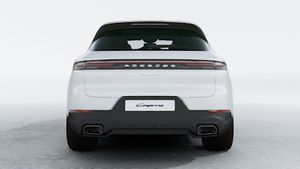 Exterior view of Cayenne showing the rear of the car