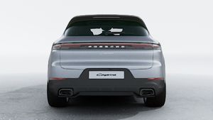 Exterior view of Cayenne showing the rear of the car