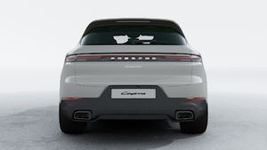 Exterior view of Cayenne showing the rear of the car
