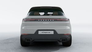 Exterior view of Cayenne showing the rear of the car
