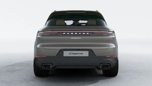 Exterior view of Cayenne showing the rear of the car