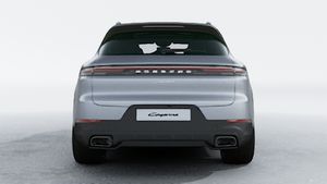 Exterior view of Cayenne showing the rear of the car