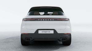 Exterior view of Cayenne showing the rear of the car