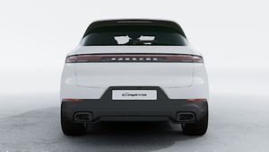 Exterior view of Cayenne showing the rear of the car