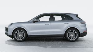 Exterior view of Cayenne showing the left side of the car