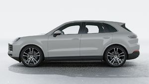 Exterior view of Cayenne showing the left side of the car