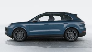 Exterior view of Cayenne showing the left side of the car