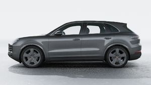 Exterior view of Cayenne showing the left side of the car