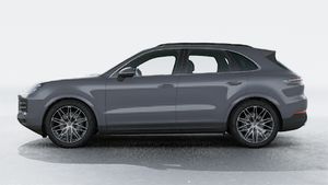 Exterior view of Cayenne showing the left side of the car