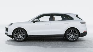 Exterior view of Cayenne showing the left side of the car