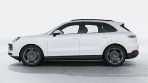 Exterior view of Cayenne showing the left side of the car