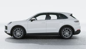 Exterior view of Cayenne showing the left side of the car