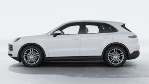 Exterior view of Cayenne showing the left side of the car