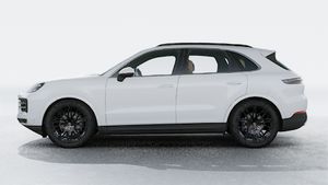Exterior view of Cayenne showing the left side of the car